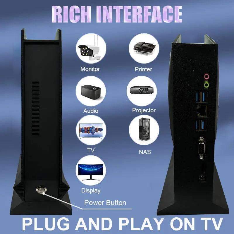 Mini PC Retro Game Box G3 Pro Dual System 99999+ Games 8G/16G RAM 2/4TB Intel Game Console for PS2 PS3 WiiU Wii GameCube Saturn