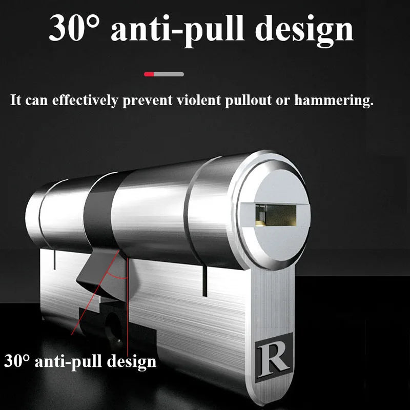 Customize the same key to open all cylinder doors European standard high quality Door lock 11-pin anti-theft lock cylinder