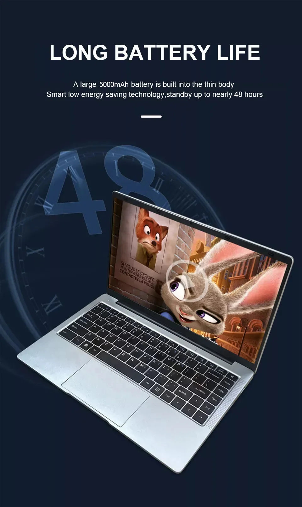 2026 Portable Laptop Computer Intel Atom A3950 Notebook PC 12GB RAM 512GB 1TB M.2 SSD Windows 11 Pro 14.1" Office Study Computer