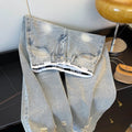Women's High Waist Ripped Boyfriend Jeans Distressed Loose Fit Denim Pants Casual Streetwear Fashion Trousers
