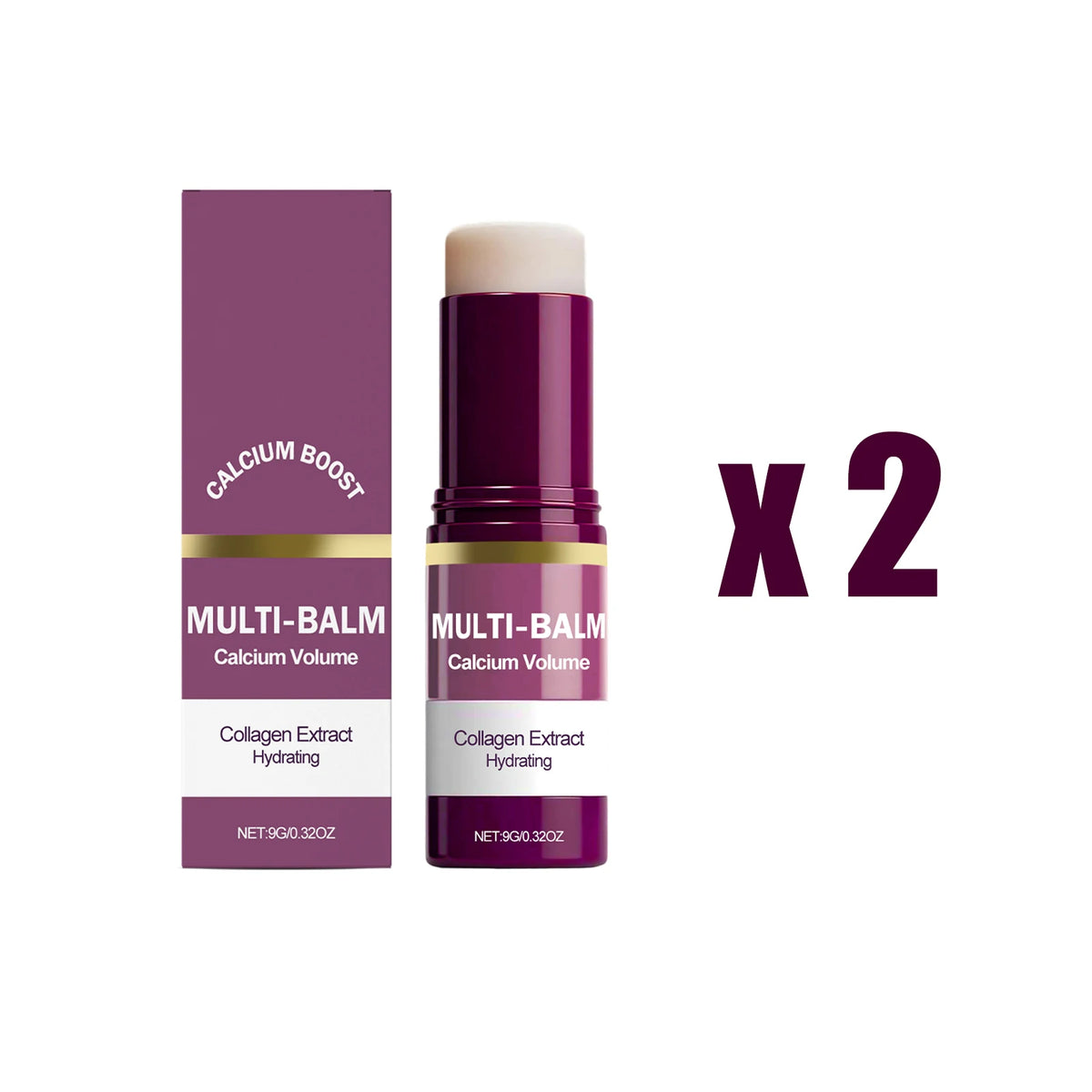 2026 New PDRN Pink Collagen Multi Balm Stick Volume Firming Anti Aging Smooth Fine Lines Eye Neck Forehead Smile Lines Face Care