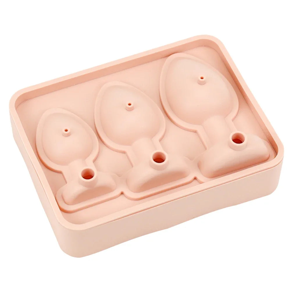 1-5Pcs Silicone Ice Cube Mold Funny Butt Plug Shaped Ice Tray Maker for Bars Cocktail Whiskey Chilling Drinking Kitchen Gadgets