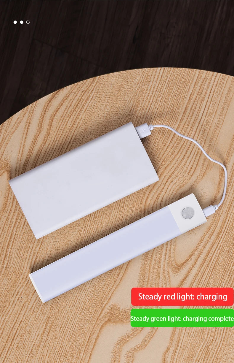 Night Light Motion Sensor Lights USB LED Wireless Under Cabinet Light For Kitchen Cabinet Bedroom Wardrobe Interior night lights