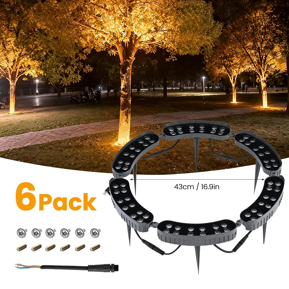 220V LED Tree Hug Lights IP65 Waterproof Outdoor Night Projection Spot Light For Home Decor Garden Park Yard Landscape Lamp
