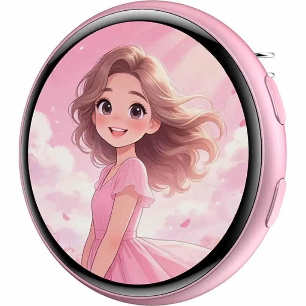 1.50" Full Touch IPS Screen Electronic Badge GIF Video With Sound Anime Brooch Pin For Party Cosplay Student Gift