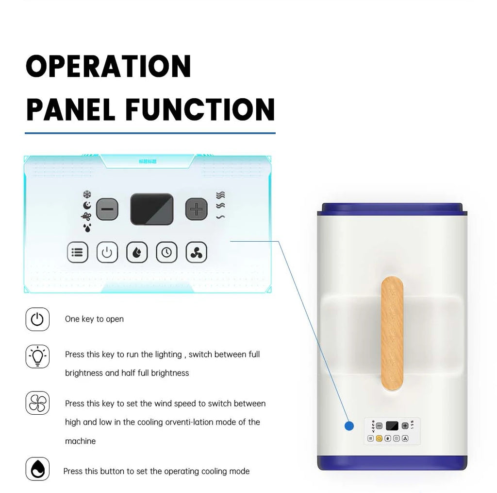 Hot AC DC 12V 24V 220V 4500BTU Portable Outdoor Air Conditioner Car Room Camping Rv Cooling Air Conditioner