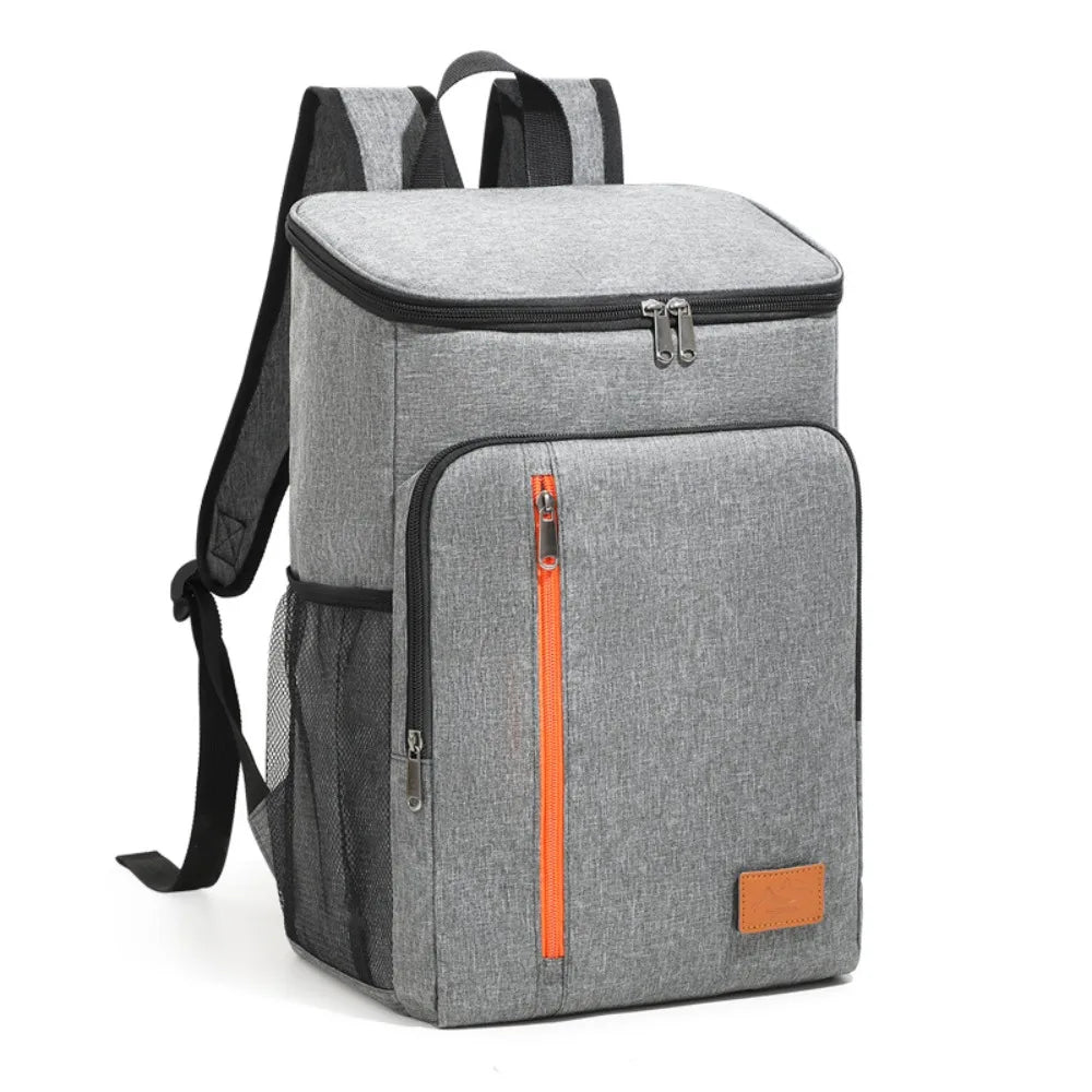 Insulated Backpack Double Shoulder Thickened Portable Thermal Lunch Bag Oxford Fashion Large Capacity Cooler Bag