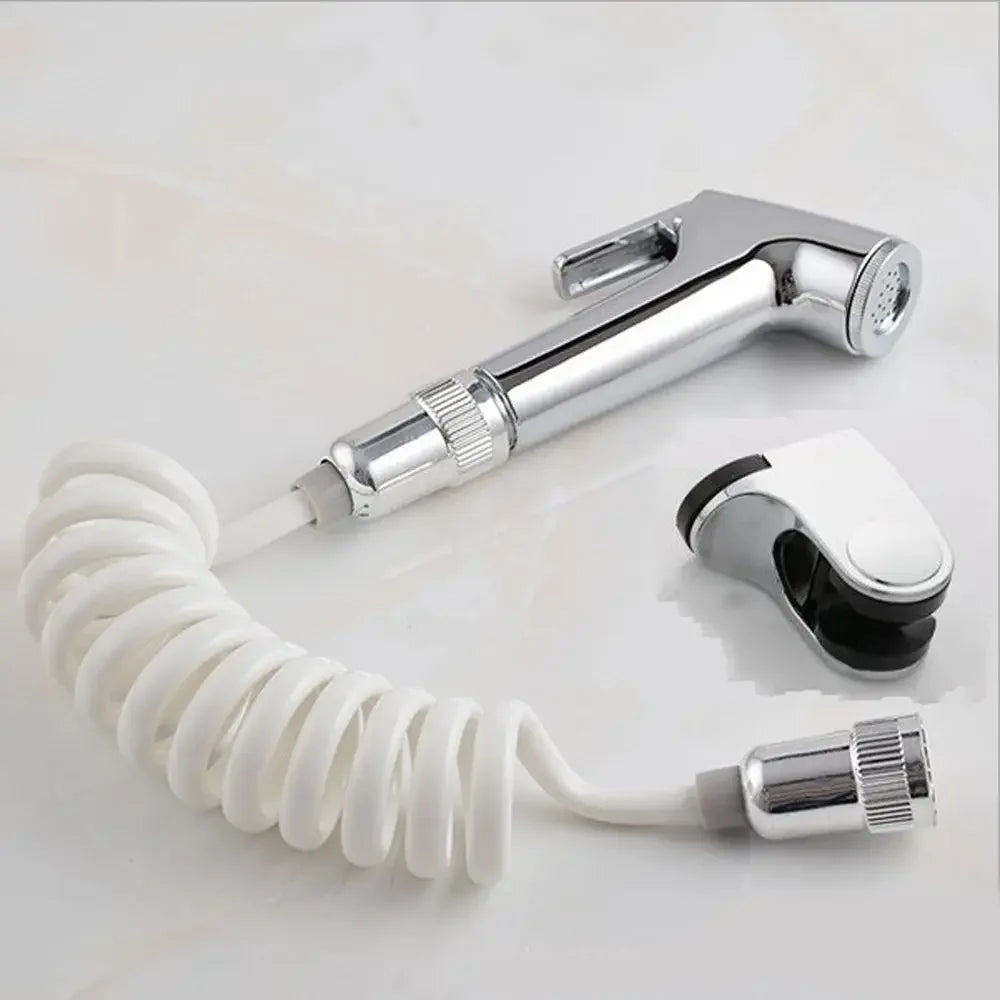 Handheld Toilet Bidets Sprayer Set Wall Bracket Stainless Steel Hand Bidet Faucet for Bathroom Toilet Shower Head Self Cleaning