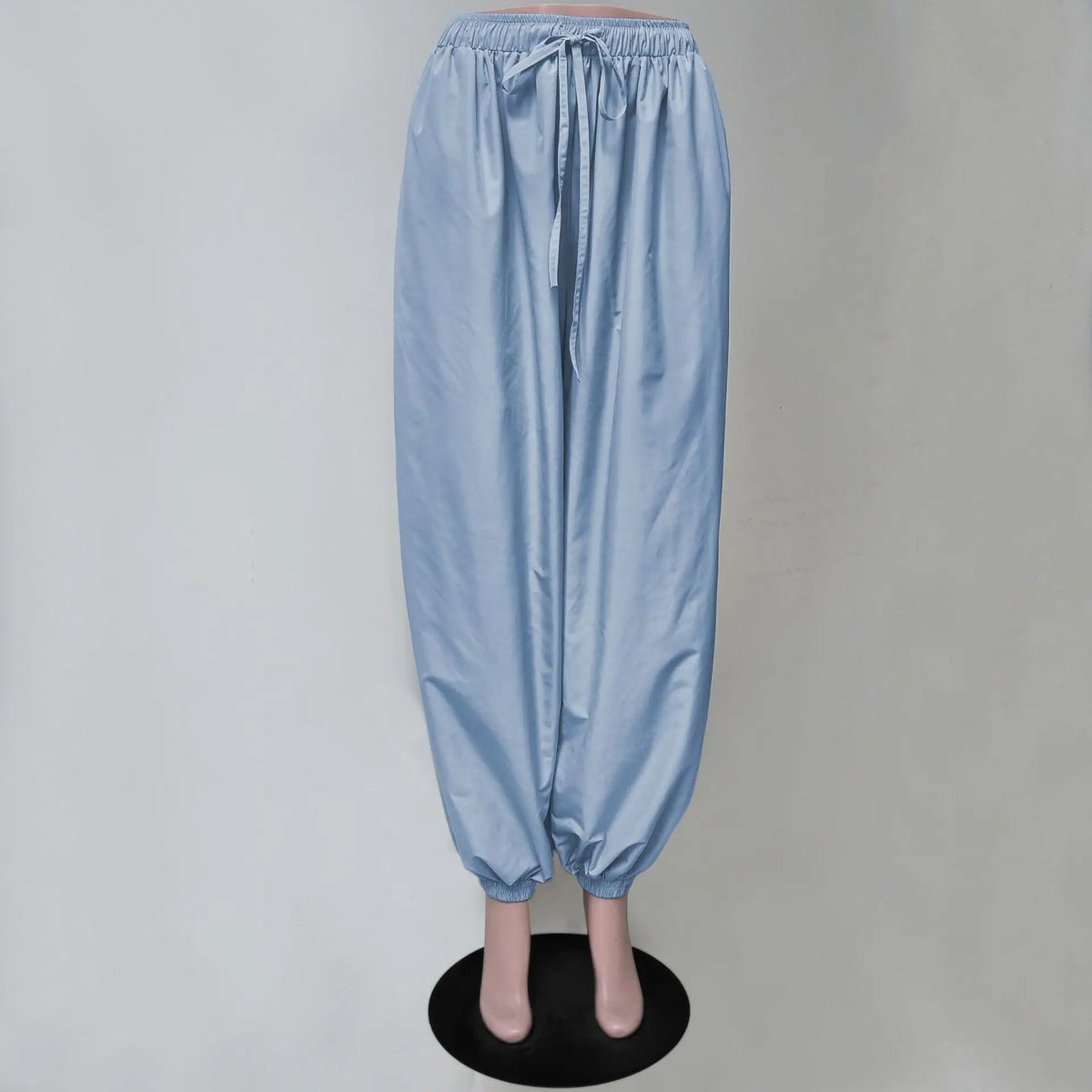 Tuularose Loose Solid Leg-Length Pants For Women Pleated High Waist 2025 Summer Female Fashion Office Lady Casual Bloomer Pants