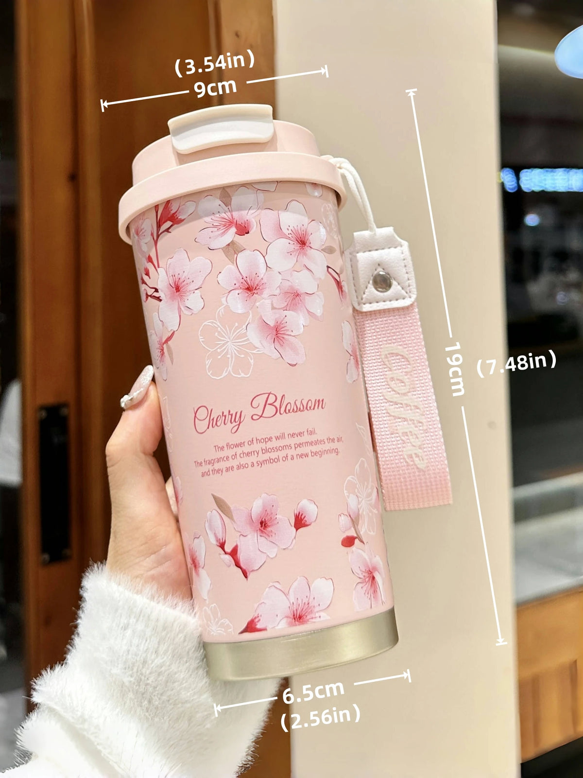 500ML Thermo Cafe Coffee Mug Car Thermos Mug LeakProof Travel Thermo Cup for Tea Coffee Stainless Steel Water Bottles for girls