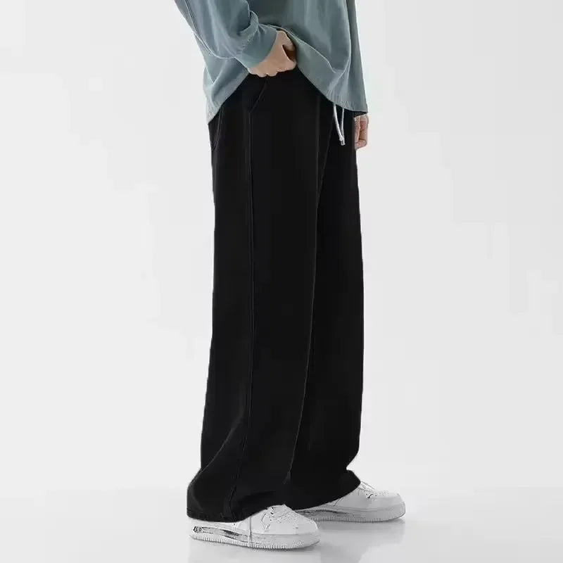 Men's Jeans American Loose Wide-leg Loose Straight Casual Trousers Street Hip-hop Baggy Jeans Black Grey Blue Streetwear Men