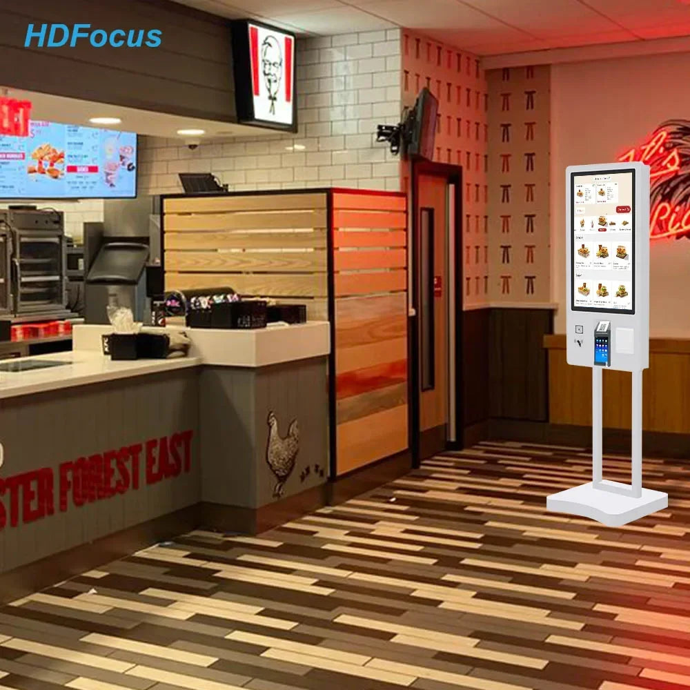 202627-Inch Self-Service Fast Food Payment Kiosk Touch Screen Cinema Ticket Vending Machine With SDK Function