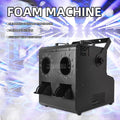 Dual Nozzle LED Smoke Bubble Machine, Stage Effect for Wedding Party, Stage Prop with Fog Bubble Blower