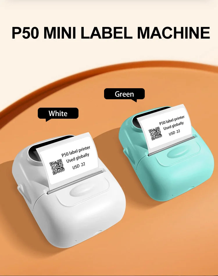 Marklife P50 Bluetooth Mini Portable Thermal Label Maker Printer, Wireless Barcode Price Tag Sticker Printer For Small Business