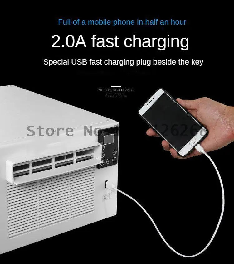 Desktop Air Conditioner Household Air Cooler Mini Air Conditioning With Remote Control LED Control Panel 12-Hour Timer