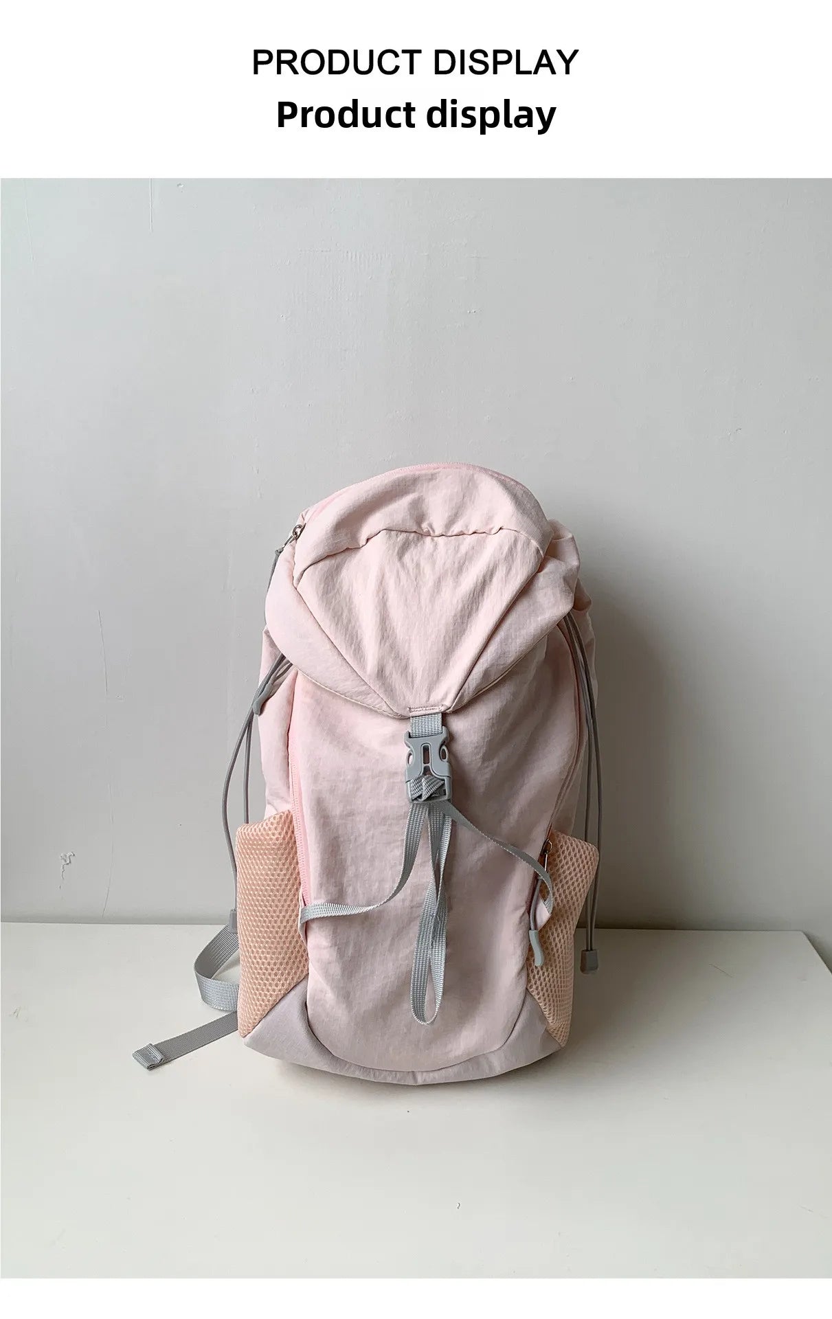 Women Outdoor Sports Backpack With Large Capacity Lightweight Nylon Backpack Suitable Casual Versatile Camping Travel Bag Unisex