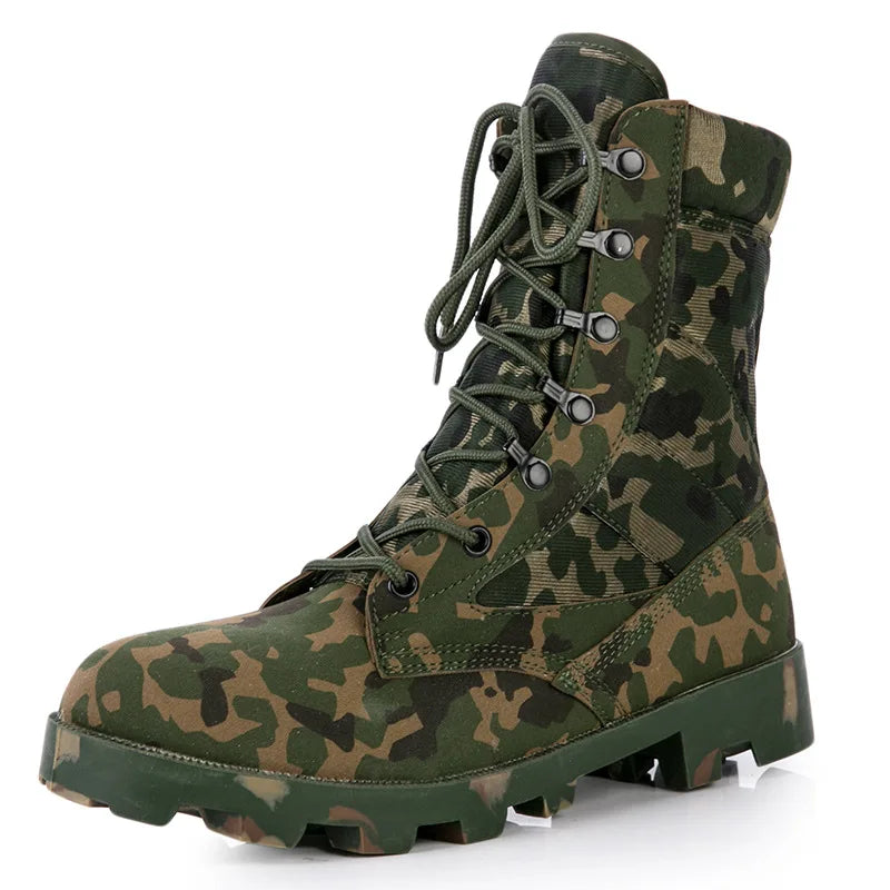 37-48 Training Boots Outdoor Hiking Climbing Shoes Green High Top Desert Boots Work Security Shoes