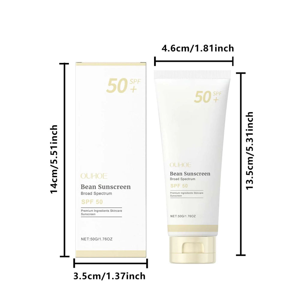 SPF 50+ Mild Moisturizing Sunscreen Soothe Cool Sunblock UVA/UVB Brighten Anti Oxidate Sun Prevent Sunburn Moisturize Sunscreen