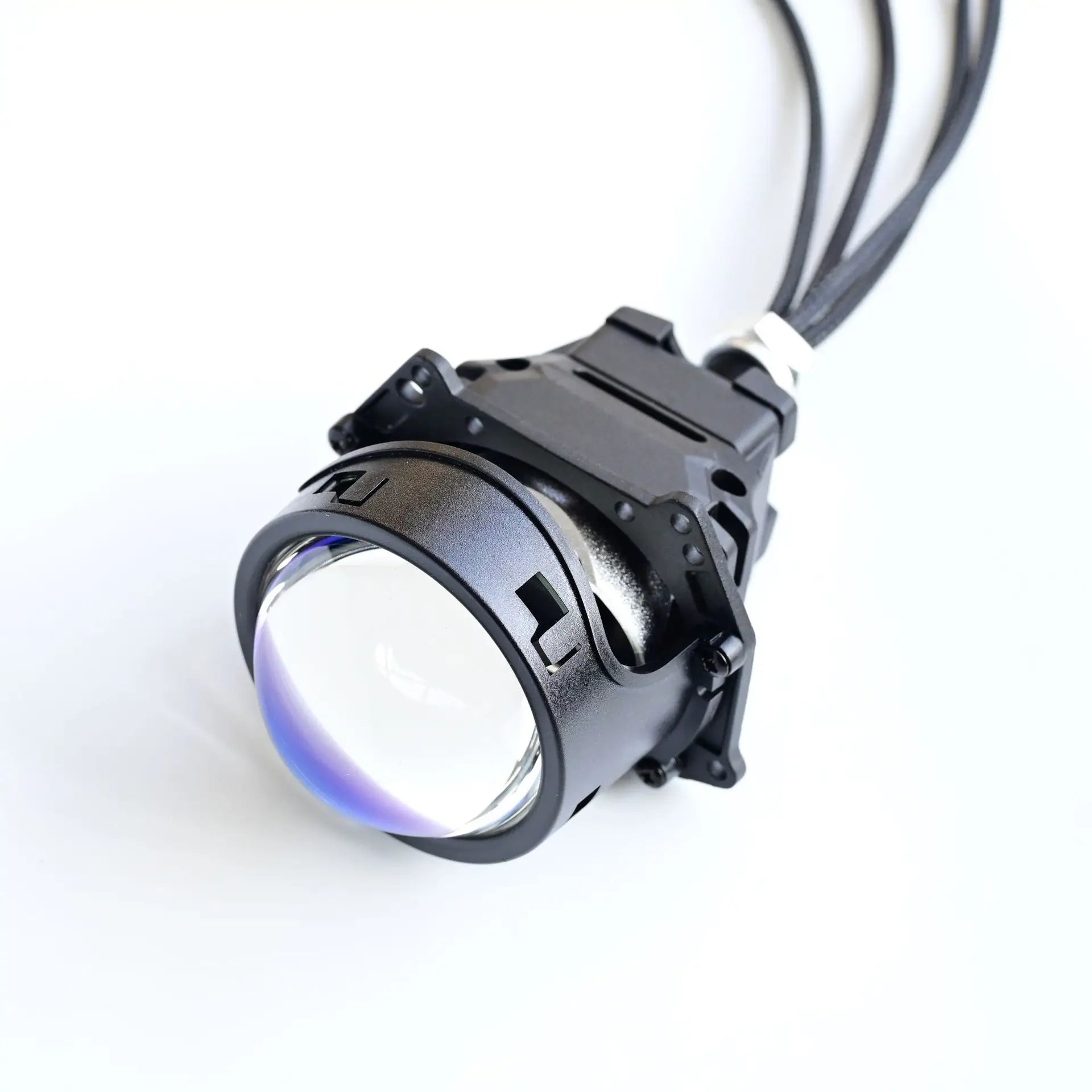 New 3 Inch Bi LED Projector Headlight with Halo 180W High Power Plug and Play Dual Beam H4 H7 Car LED Headlamp Retrofit Upgrade