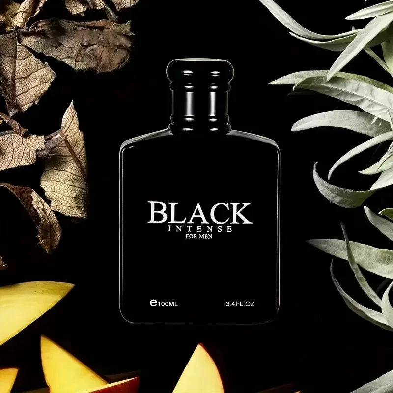 100% Brand-Original, High-Quality Men's Pure Black Perfume: Elegant Blackcurrant and Sandalwood, 100ml