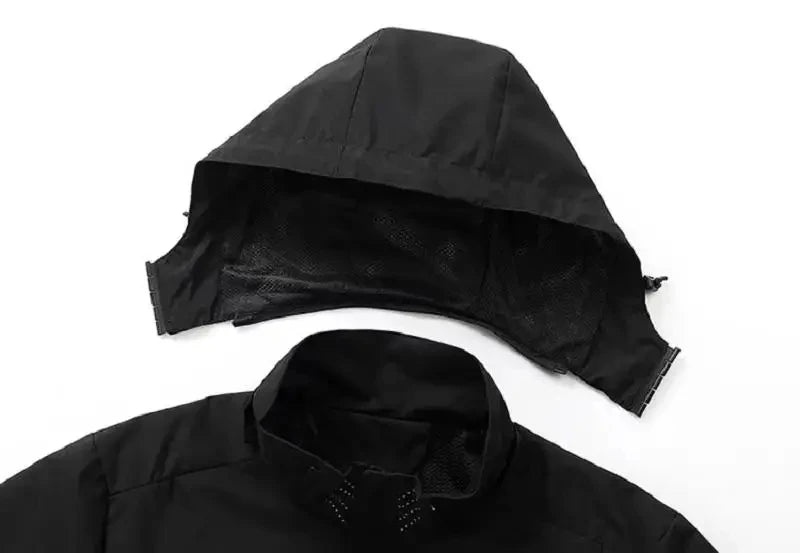 Outdoor Windproof Coats Waterproof Jackets Lightweight Cycling Hoodie Hiking Raincoat Work Hooded Man Climbing Zipper Tracksuits