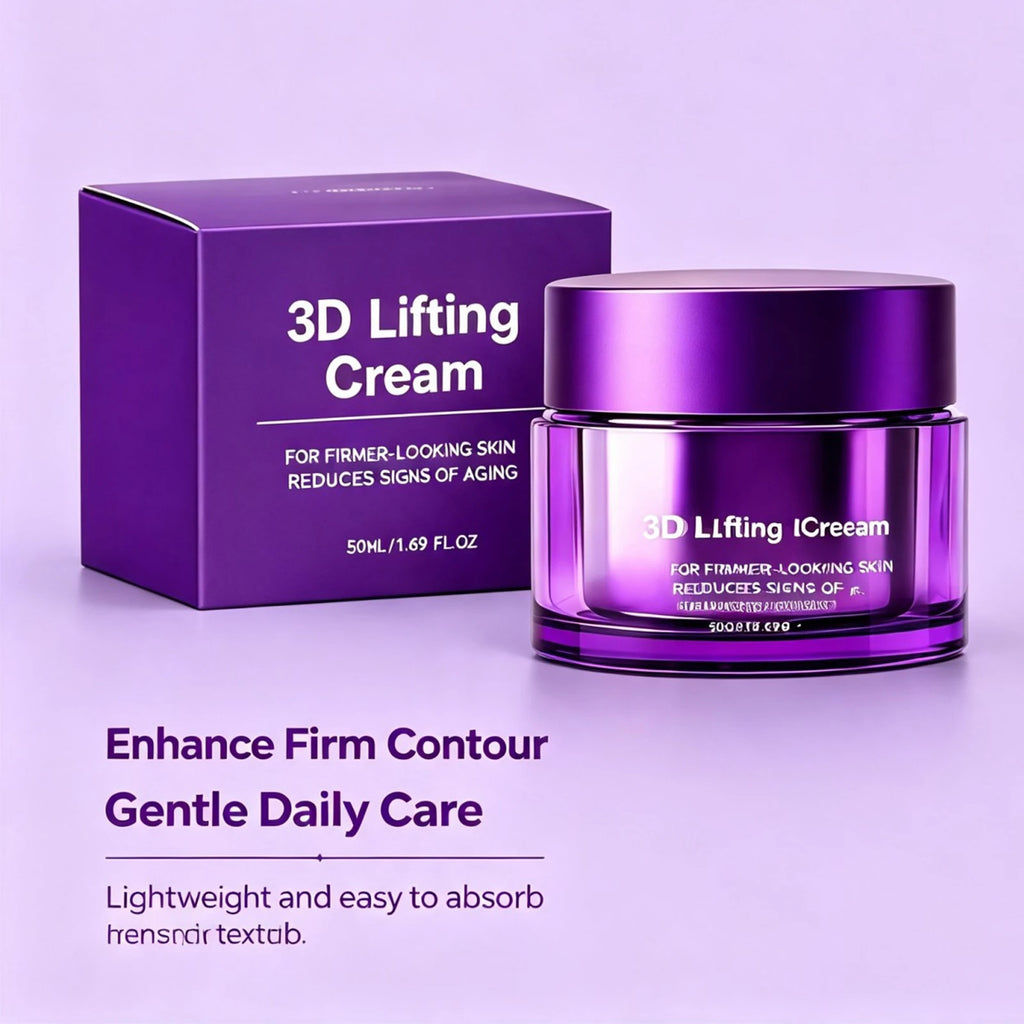 3D Lifting Face Cream Firming Contour Smooth Fine Lines Deep Hydrating Repair Moisturizer Skin Elasticity Face Care Cream 50ml