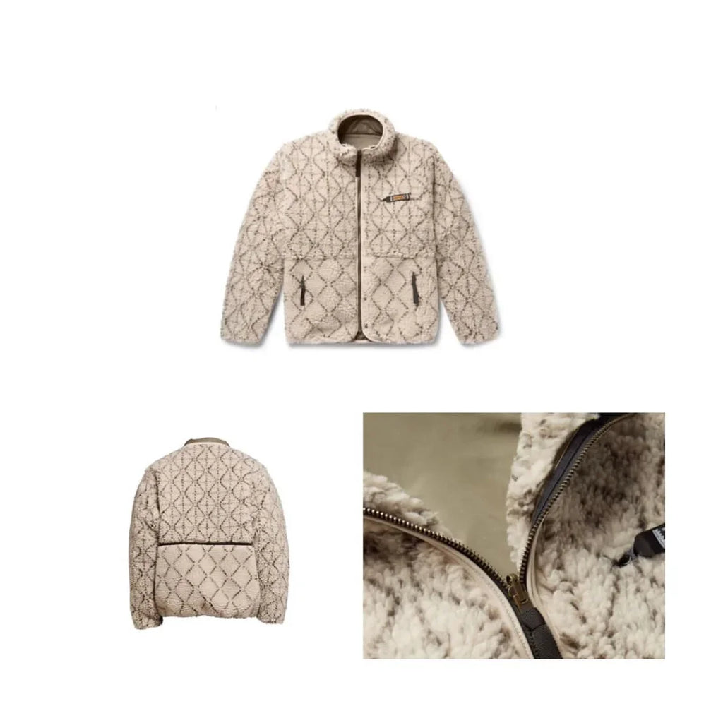 KAPITAL Fleece Wear on Both Sides Zipper Long Sleeve Japan Style Loose Jacket Men and Women Cashmere Coats