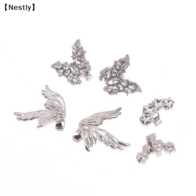 1Pairs Headphone Diameter Buckle Zircon Decorative Headphone Decoration Clip Removable Easy To Install Earbud Accessories〔Nest〕