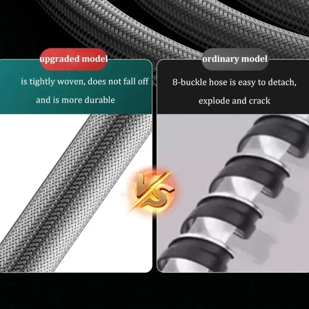 Braided Shower Pipe Universal Water Pipe Cold and Hot Water Shower Head Explosion-proof Connection Pipe
