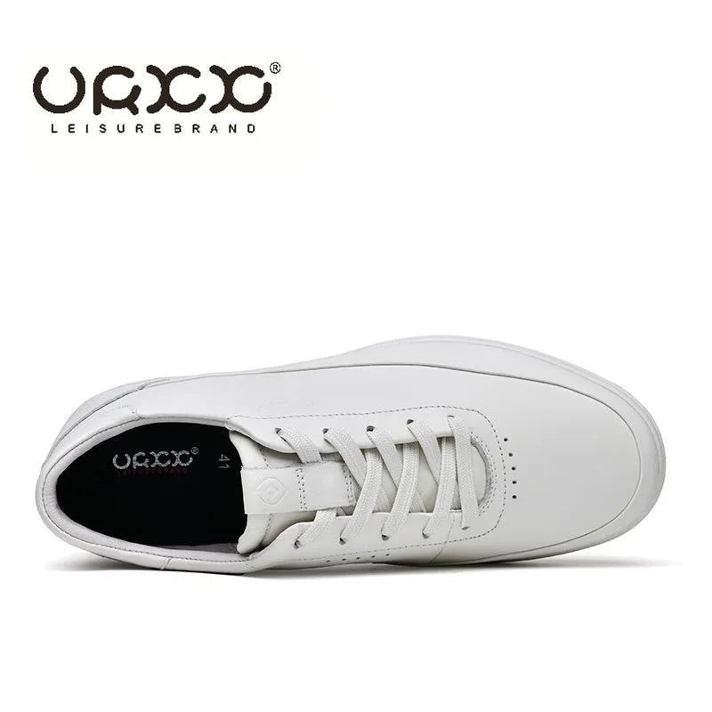 Fashion Men Shoes Genuine Leather Shoes Casual Lace-up Shoes Breathable Fashion Sneakers New