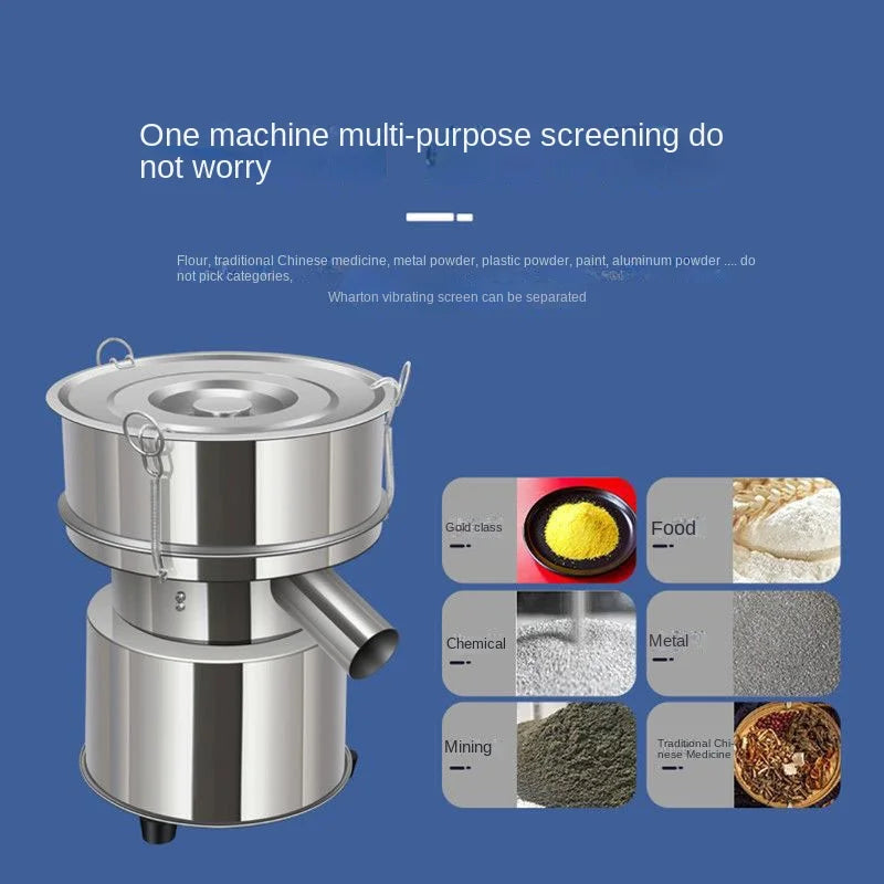 20CM Electric Vibrating Screen Powder Vibrating Sieving Machine Lab Sieve Shaker with  Diameter Stainless Steel Sieve
