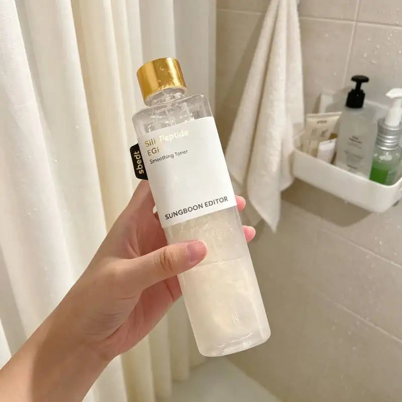 Silk Peptide EGF Smoothing Toner Facial Intensive Gold Pearl Ceramide Capsules Lock‑in Moisture Hydrating Essence Basic Skincare