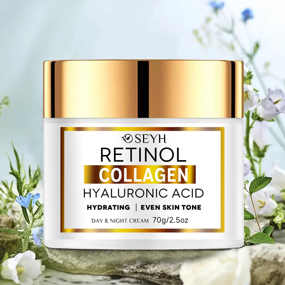 SEYH Collagen Moisturizing Face Cream Lifting & Tightening Skin Brightening Uniform Skin Tone Hyaluronic Acid Niacinamide Vitami