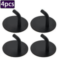 4pcs Stainless Steel Wall Hook Storage Hanger for Key Bag Clothes Waterproof Kitchen Bathroom Robe Towel Hook Organizer Accessor