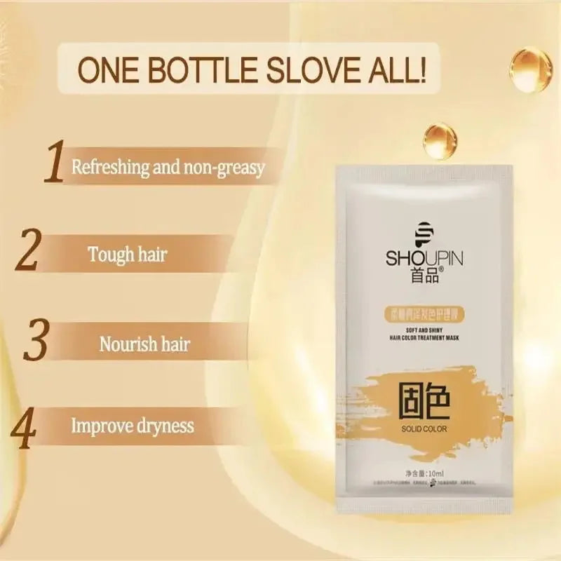 Magic Lock Color Hair Mask Blonde Hair Bleaching Yellow Remove Linen Gray Silver Color Effect Anti Brass Tones Hair Shampoo