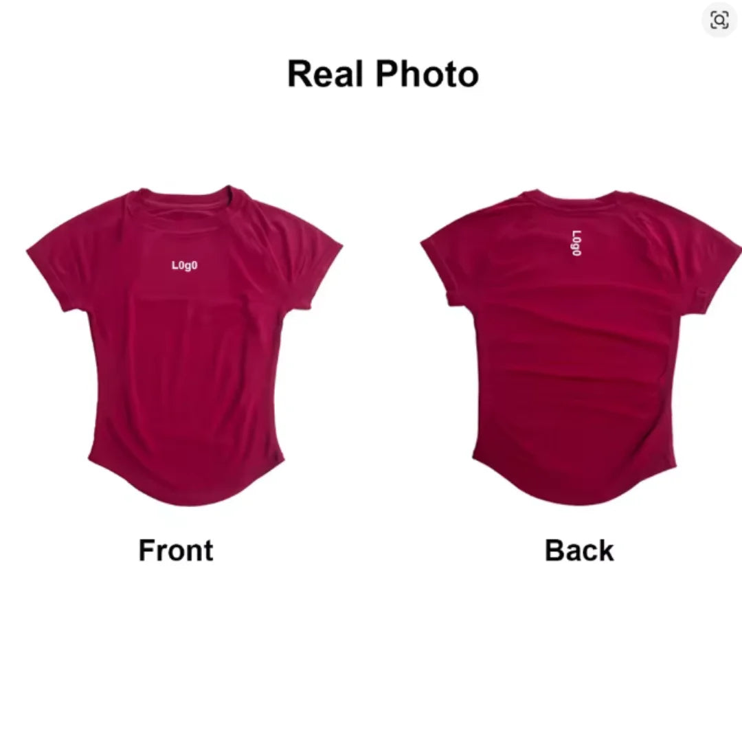 2 pieces of Dynfe Impact sports set short sleeved seamless yoga top fitness set women's running shorts sports set