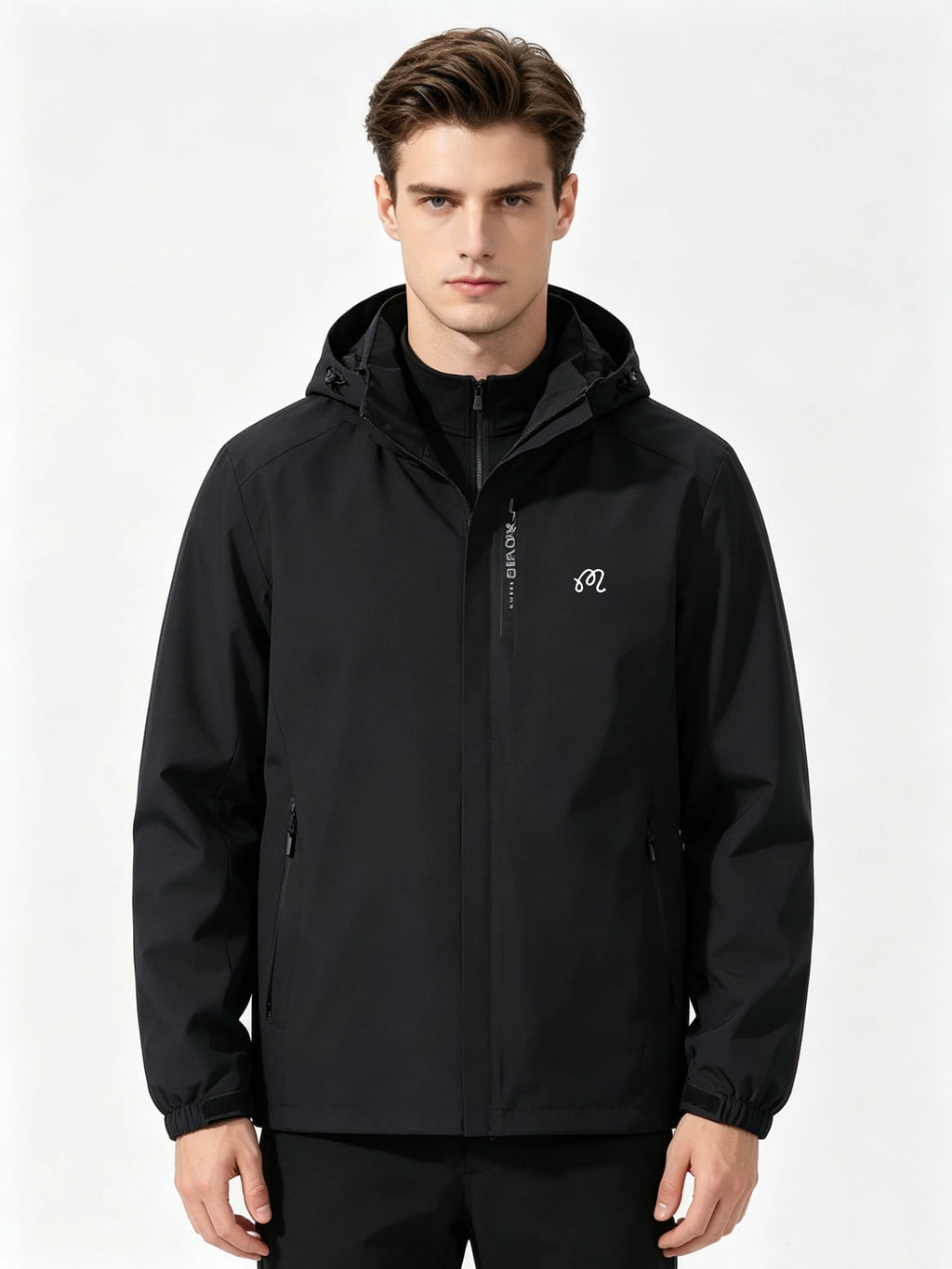 Men's Waterproof Rain Jacket Lightweight Outer Hooded Outdoor Raincoat Hiking Windproof Jacket Climbing Outdoor Jackets