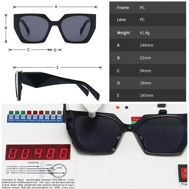 SHAUNA Retro Polygon Cat Eye Women Sunglasses Fashion Brand Designer Colorful Gradient Men Sun Glasses Shades UV400