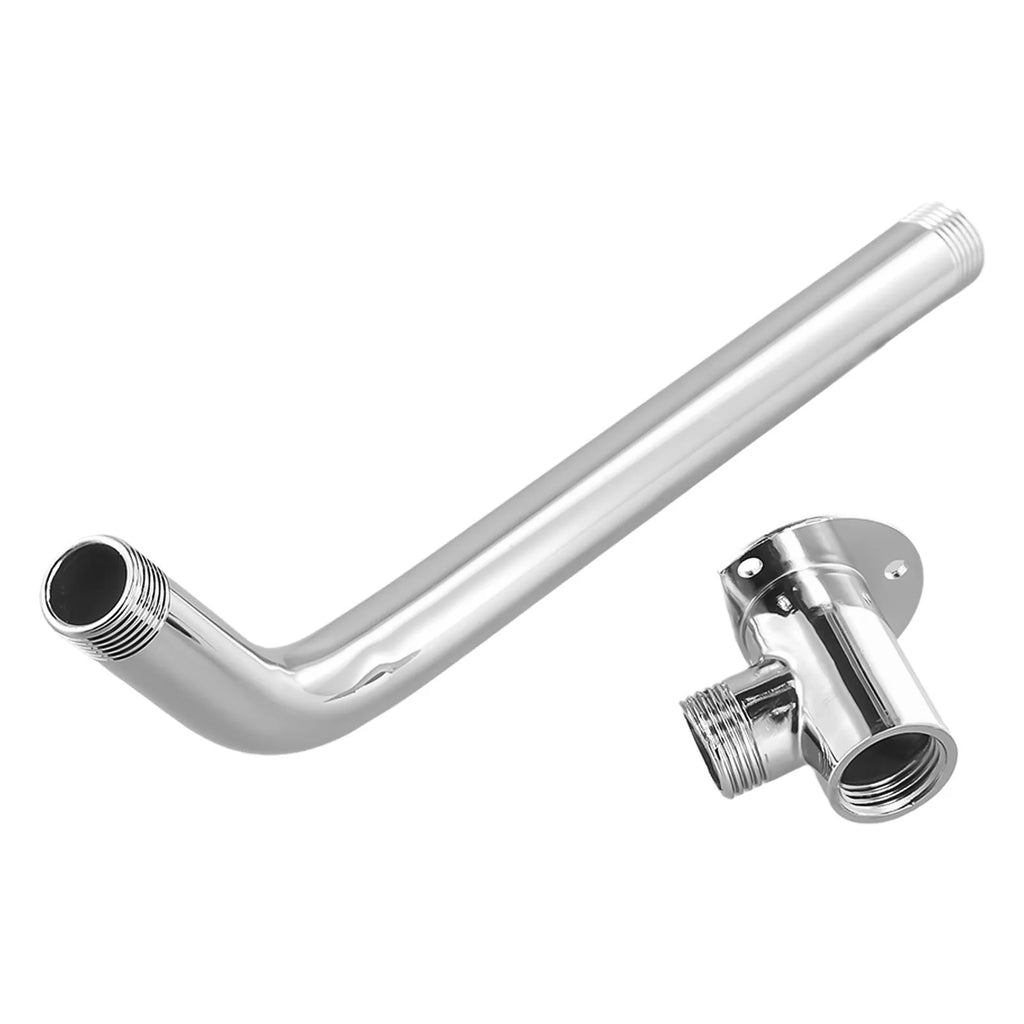 Stainless Steel Shower Arm Extension Arm Joint Shower Nozzle Bottom Hose Wall Mounted Shower Head Arm Bathroom Accessories