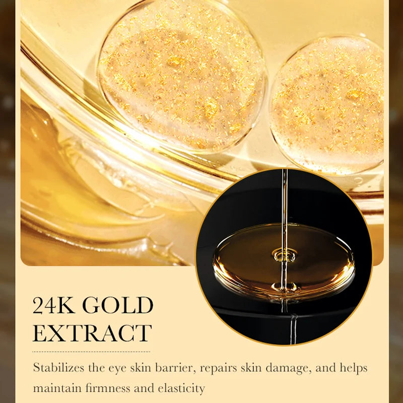 24K hyaluronic acid eye cream, nourishing, improving dark circles and eye wrinkles, anti-aging eye cream essence