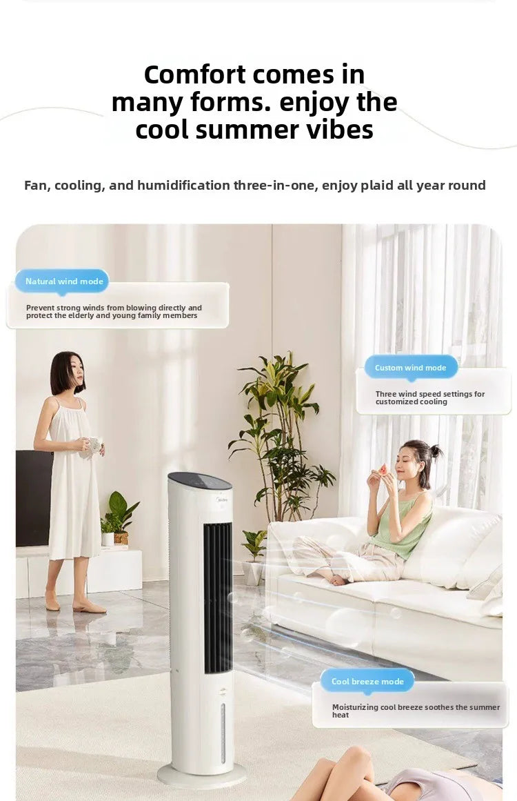 220V Midea Cooling Fan Portable Air Conditioner New Water Cooling System for Home Bedroom Office LYH
