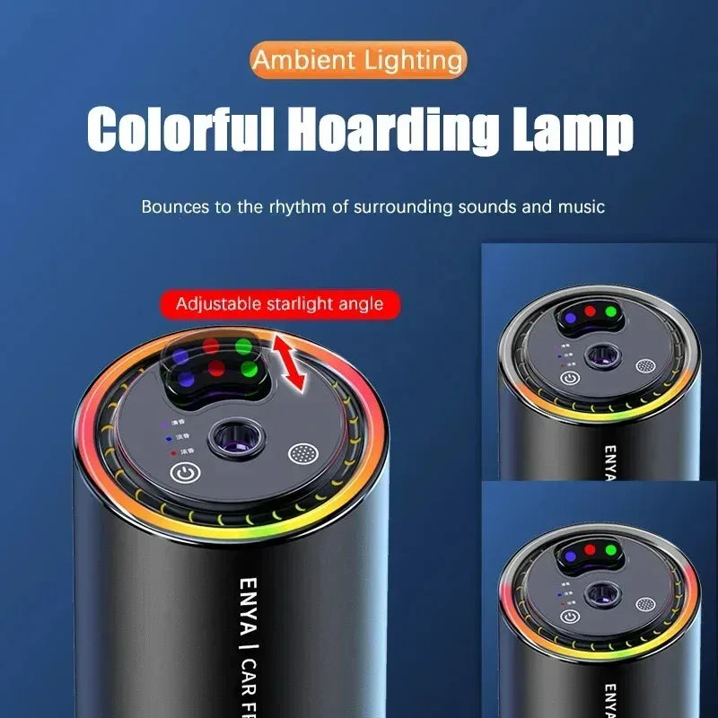 Three-color aromatherapy car long-lasting spray diffusion inside a variety of fragrance pickup atmosphere lamp car full of stars
