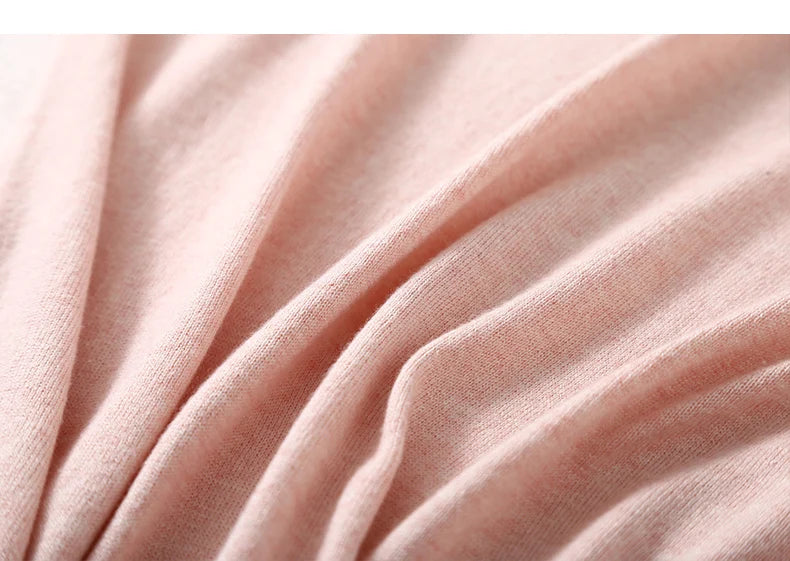 SuyaDream Woman Basic Sweaters Silk and Cashmere Blend O neck Pullovers Solid Sweaters 2024 Fall Winter Bottoming Shirts