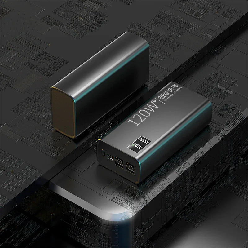 20000/50000/60000mAh PD Super Fast Charging Power Bank Ultra Slim Portable External Battery for IPhone Android