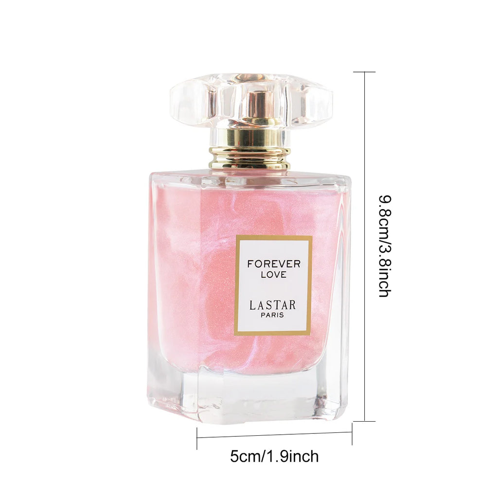 LASTAR Women's Long-lasting Perfume, Two Bottles Totaling 110ml/3.72fl oz, Rose & Jasmine Fragrance, Christmas/New Year Gifts