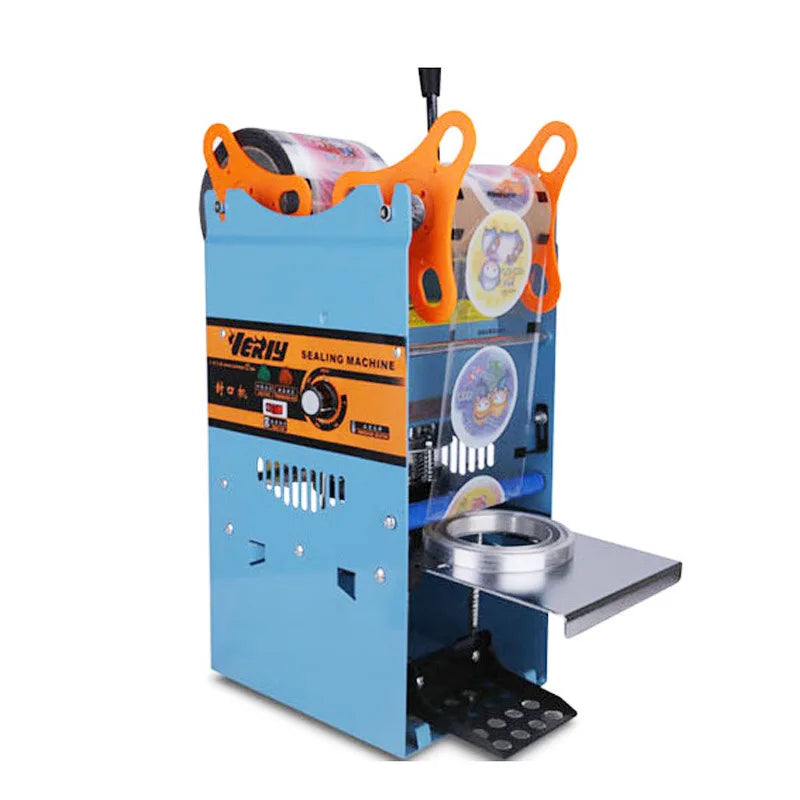 WY802F Manual Cup Sealing Machine Plastic or Paper Bubble Tea Cup Sealer 220V