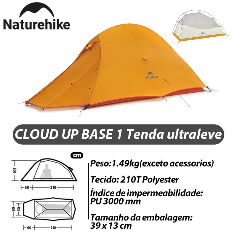 Naturehike Mongar 2 Tent Cloud Up 1 2 3 Persons Tent Star River Tent Cycling Tent Ultralight Outdoor Travel Hiking Camping Tent