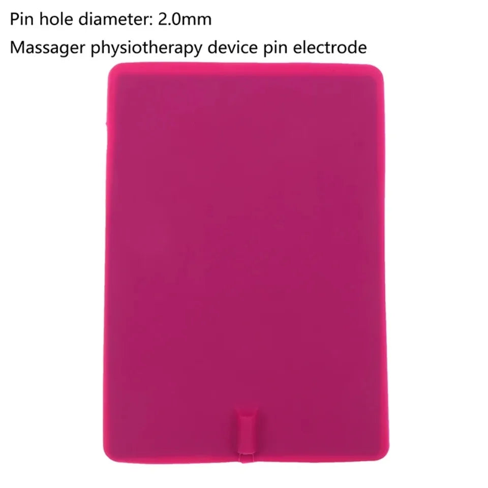 2PCS 14*20cm TENS Machine / Muscle Stimulator Massager Muscle Slimming Massage Patch Silicone Gel Electrode Pad with 2mm Plug