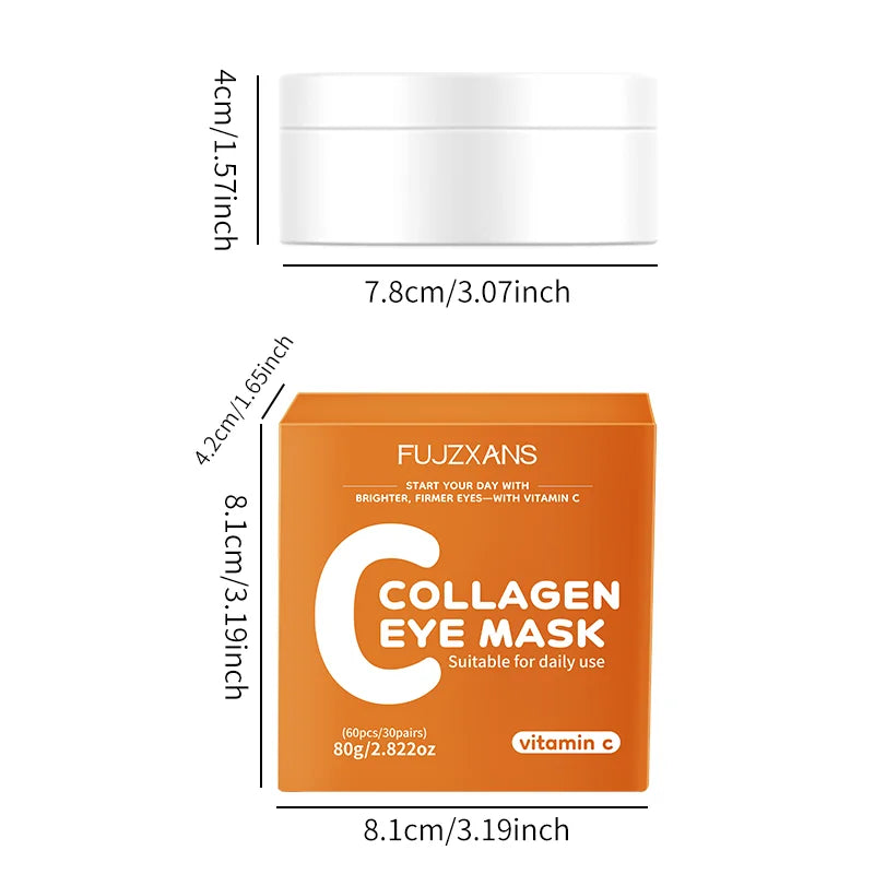 Vitamin-C Under-Eye Mask Patches for Dark Circles And Puffiness Collagen Infused Skincare for an Even Skin Tone