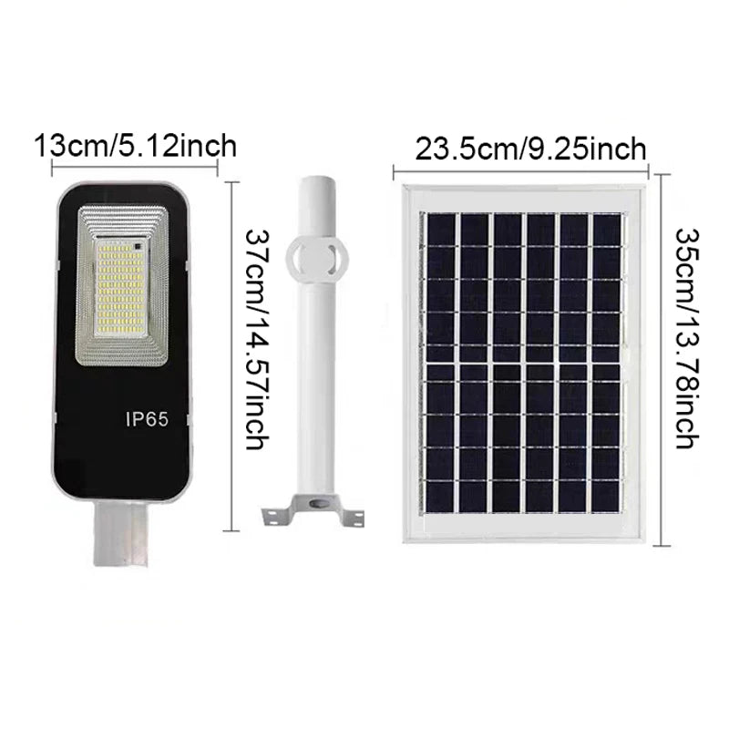 1000W Solar Street Light Outdoor Solar Street Light IP65 Waterproof Automatic Dusk to Dawn Street Light For Garage Garden